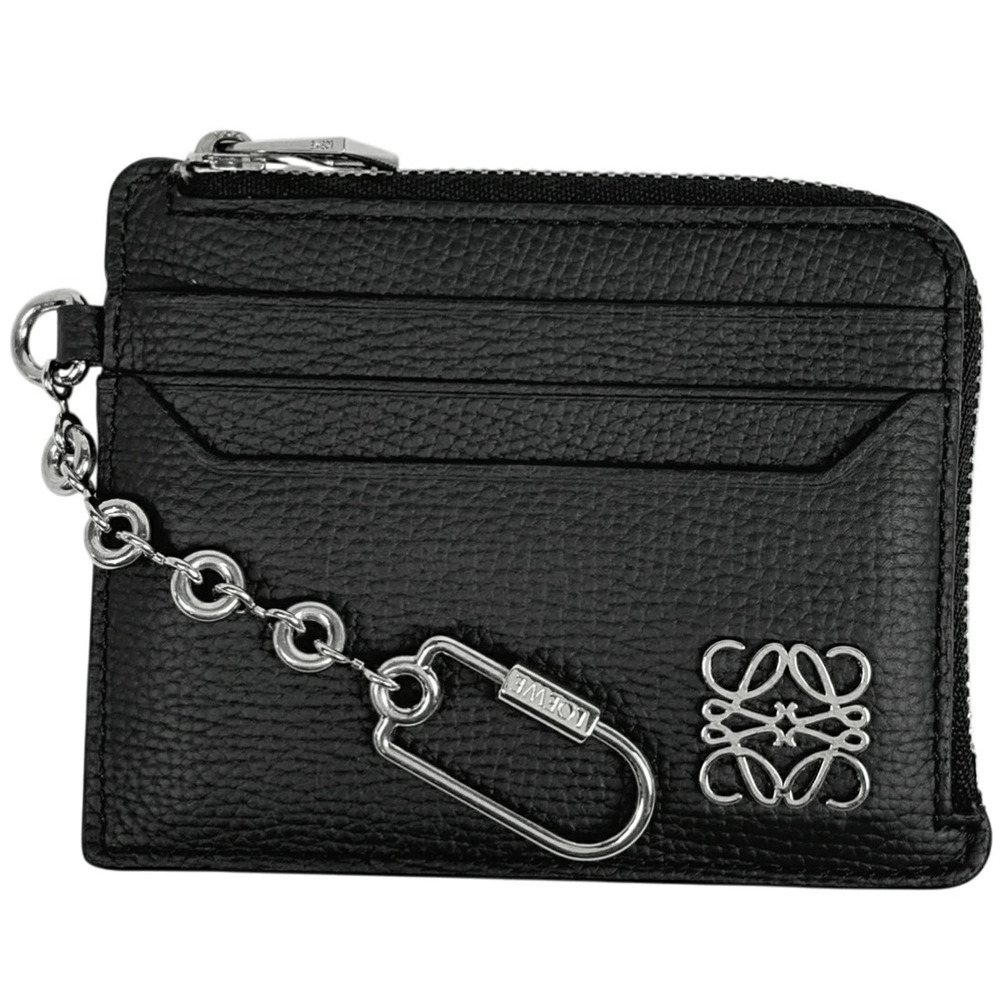 Loewe ANAGRAM SQUARE COIN CARDH Leather Black